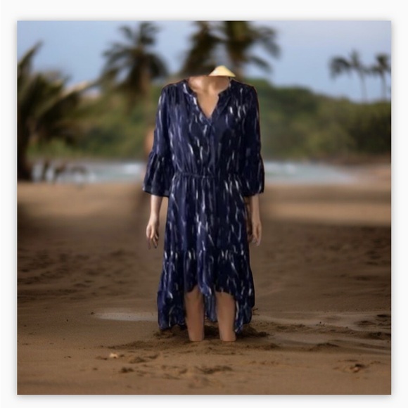 ARIAT high-low ruffled dress, black/lilac/white, size
S/P-EUC-Tier details-❤️😍 - Picture 6 of 15